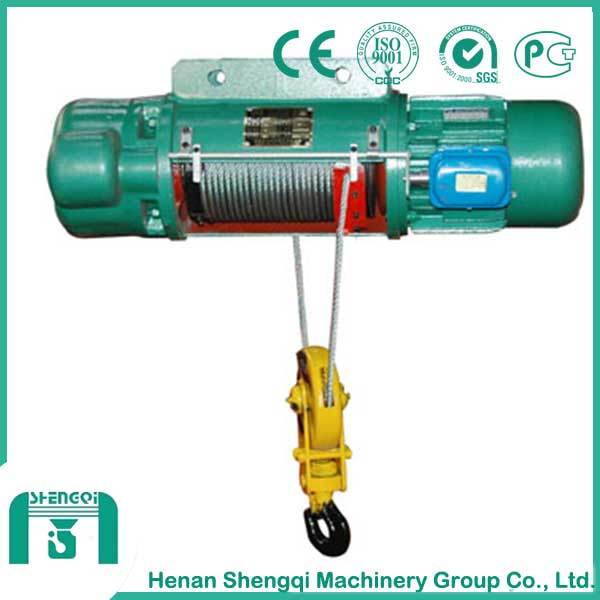2 Ton Electric Wire Rope Hoist for Single Girder Crane