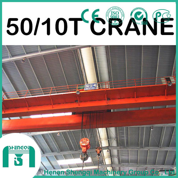 2016 Qd Model Overhead Crane with Hook Capacity 50/10 Ton
