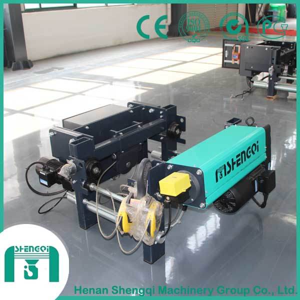 2016 Shengqi Factory Workshop Low Headroom Wire Rope Electric Hoist