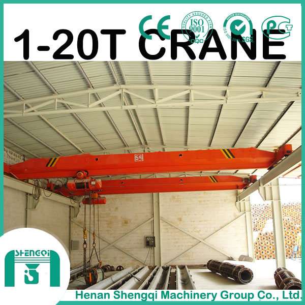 2016 Shengqi High Quality 1-20 Ton Single Girder Bridge Crane