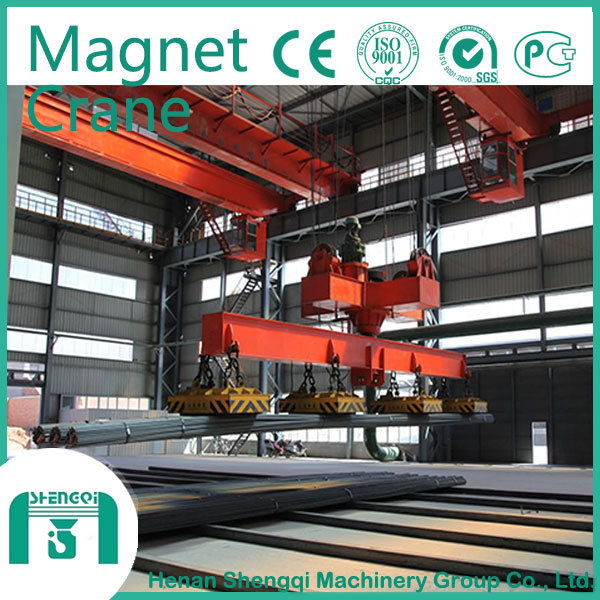 2016 Shengqi Manufacturer 10 Ton Lifting Magnet Overhead Crane