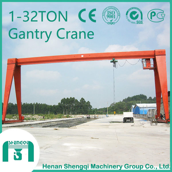 2016 Shengqi-Manufacturer Single Girder Gantry Crane 1-32 Ton