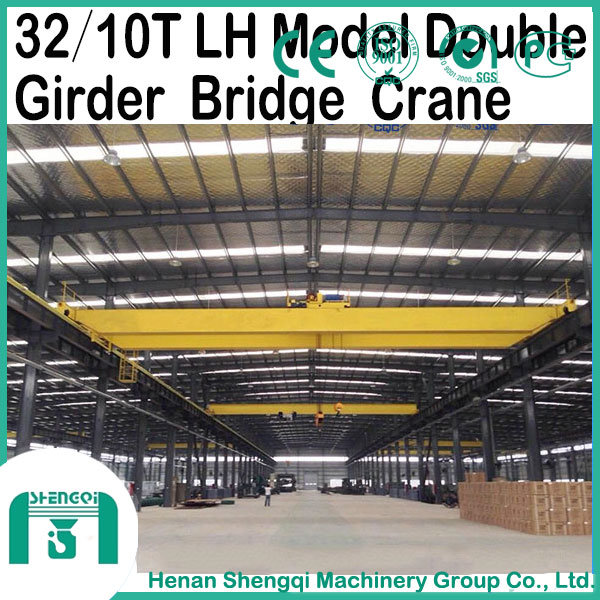 3-20t Lh Type Double Girder Overhead Crane with Hoist