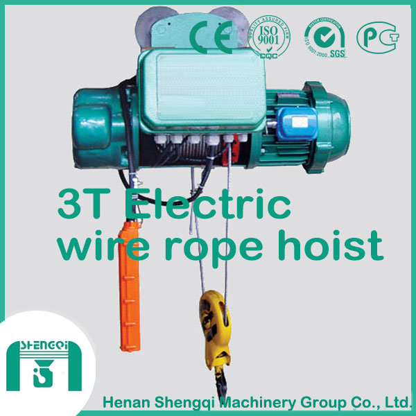 Factory Price 3 Ton Wire Rope Electric Hoist