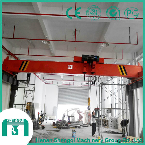 Chine 
                Haute efficacité de travail grue de pont à faisceau unique avec palan électrique
             fournisseur