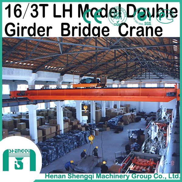 Lifting Machinery 15/3 Ton Double Girder Overhead Crane
