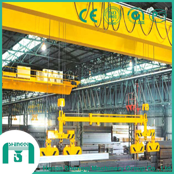 QC Type Double Girder Overhead Crane with Magnet